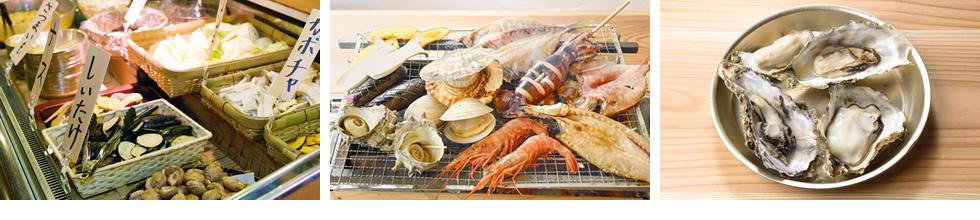 浜焼食べ放題プラン2,940円 （90分）11時～22時（20時半ラストオーダー）小学生：半額幼児（未就学児）：無料、牡蠣のがんがん焼き（1人2個）